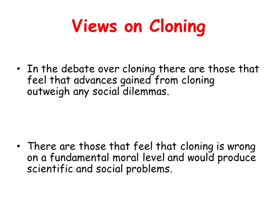 Cloning arguments